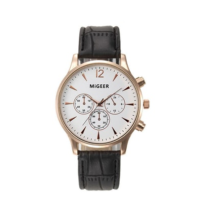Migeer White and Gold Watch