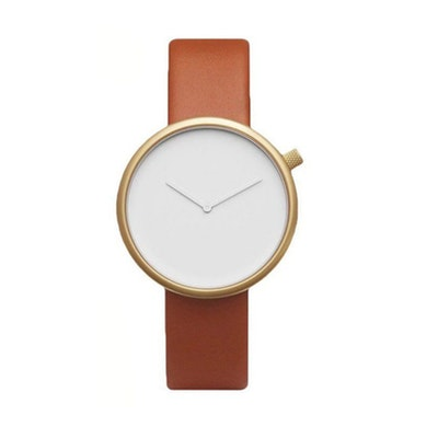 Tomi Minimalist Gold Leather Watch