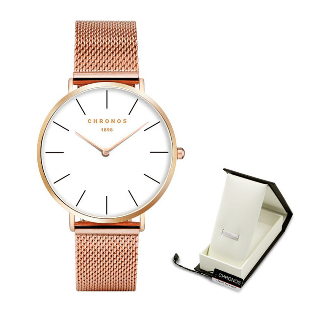 Copper Chronos Mesh Strap Watch