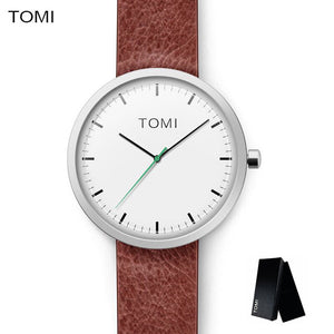 Leather Band Minimal Watch